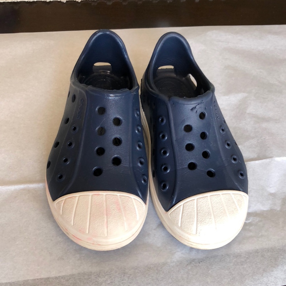 Navy Toddler Crocs